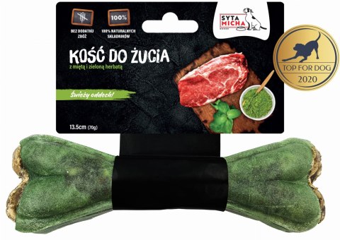 Kość do żucia, gryzak dla psa na świeży oddech 13,5 cm. Syta Micha Kość do żucia, gryzak dla psa na świeży oddech 13,5 cm. Syta Micha