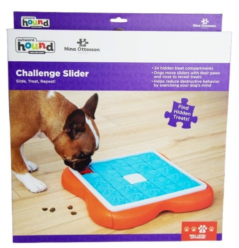 Nina Ottosson Dog Challenge Slider - interaktywna gra - poziom 3. Nina Ottosson Dog Challenge Slider - interaktywna gra - poziom 3.