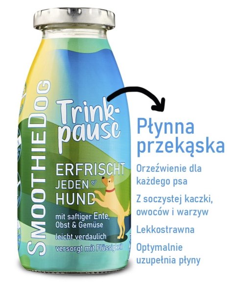 Naturalna, płynna przekąska dla psów z kaczką, SmoothieDog Naturalna, płynna przekąska dla psów z kaczką, SmoothieDog