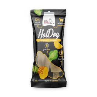 Hot Dog wołowina z ananesem, gryzak dla psa 15cm - 2szt. Syta Micha