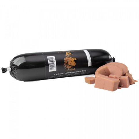 Kiełbasa treningowa dla psa z mięsa jagnięcina (200g), MIRALS