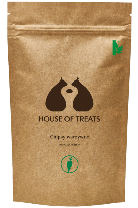 Chipsy warzywne dla psa, suszona marchew 40 g. House of Treats Chipsy warzywne dla psa, suszona marchew 40 g. House of Treats