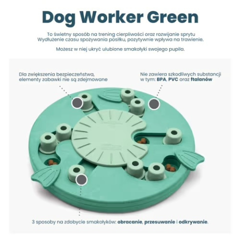 Interaktywna gra logiczna dla psa, poziom 3, Dog Worker, Nina Ottosson Interaktywna gra logiczna dla psa, poziom 3, Dog Worker, Nina Ottosson