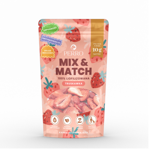 Liofilizowane truskawki dla psa 10g. MIX & MATCH Perro Liofilizowane truskawki dla psa 10g. MIX & MATCH Perro