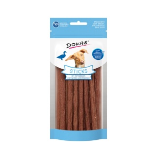 Mięsne pałeczki z kaczką, naturalny przysmak dla psa, 60g. DOKAS