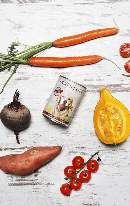 Wegańska - ekologiczna warzywno-owocowa, mokra karma dla psa, 400g. DOG'S LOVE Wegańska - ekologiczna warzywno-owocowa, mokra karma dla psa, 400g. DOG'S LOVE