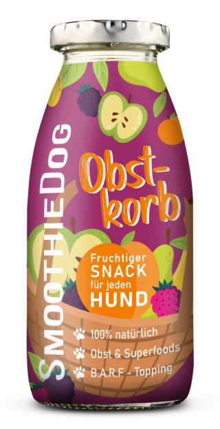 Naturalna, płynna przekąska dla psów, Obstkorb - owocowe smoothie, SmoothieDog