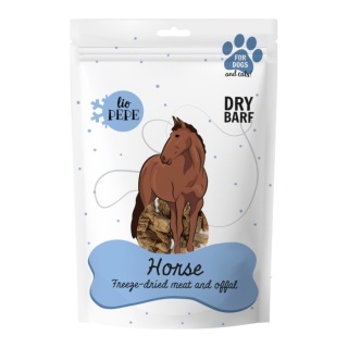 Przysmak Lio PEPE Horse, liofilizowana końska wątróbka dla psa 60g. PAKA ZWIERZAKA