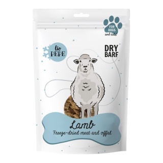 Przysmak Lio PEPE Lamb, liofilizowane płuca jagnięce dla psa 60g. PAKA ZWIERZAKA