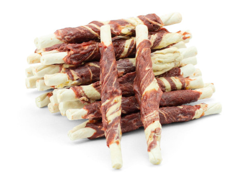 Przysmak dla psa, pałeczki wołowe z jagnięciną i dorszem, SLOW DOG Przysmak dla psa, pałeczki wołowe z jagnięciną i dorszem, SLOW DOG