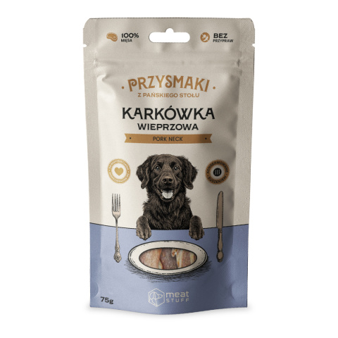 Przysmaki dla psa "Z Pańskiego Stołu" - Karkówka wieprzowa (doypack 75 g), Meat STUFF