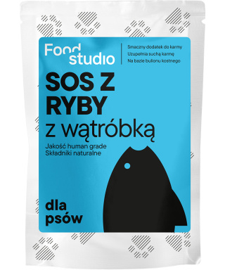 SOS dla psów z RYBY z wątróbką 100ml, Food Studio Chefs