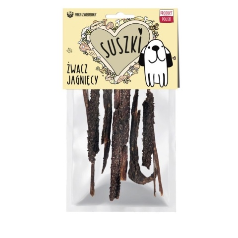 SUSZKI Żwacz jagnięcy, suszony gryzak dla psa 100g. PAKA ZWIERZAKA