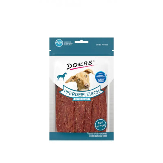 Suszona konina, miękkie, mięsne paski dla psa 60g. DOKAS