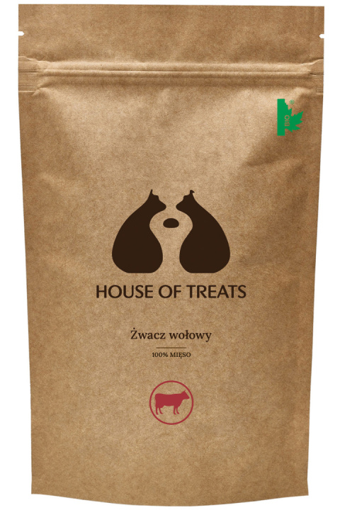 Żwacz wołowy, naturalny gryzak dla psa 200g. House of Treats