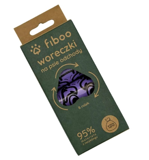 EKO Woreczki na psie odchody, 95% z recyklingu, 8szt. Fiboo