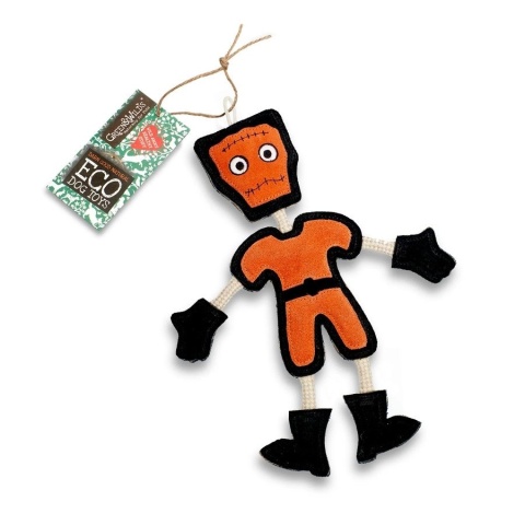 Frankie Stein, zabawka dla psa, ekologiczna z zamszu, GREEN & WILD'S,