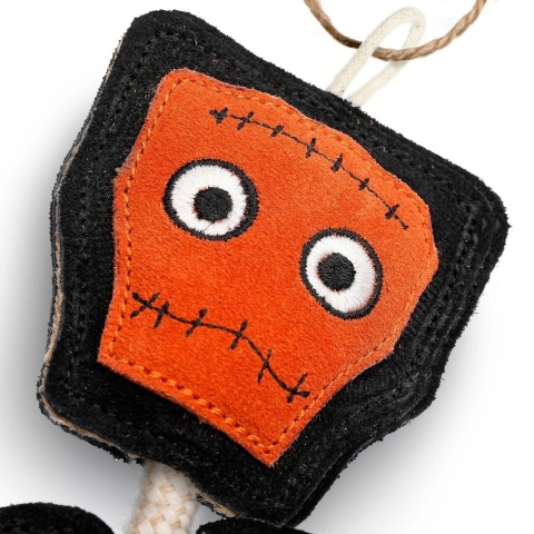 Frankie Stein, zabawka dla psa, ekologiczna z zamszu, GREEN & WILD'S,