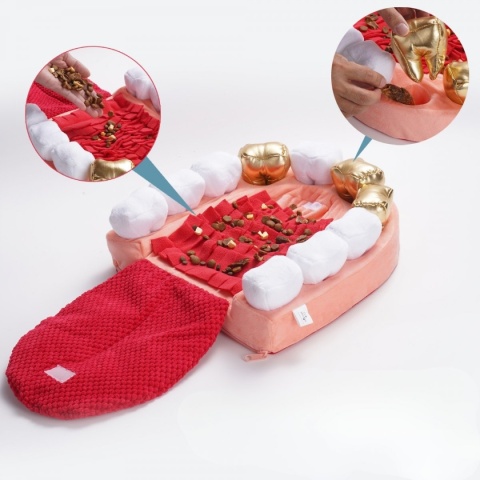 Mata i zabawka węchowa dla psa U DENTYSTY, Nocciola