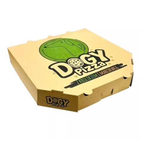 Naturalny gryzak dla psa w kształcie pizzy, królik z marchewką, DOGY