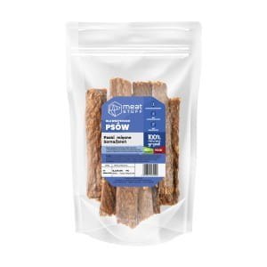 Paski mięsne z jelenia , naturalny przysmak dla psa 100g. Meat STUFF Paski mięsne z jelenia , naturalny przysmak dla psa 100g. Meat STUFF