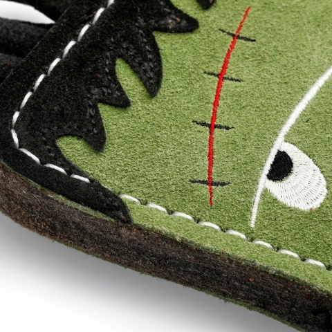 STITCH potwór, zabawka dla psa, ekologiczna z zamszu, GREEN & WILD'S,